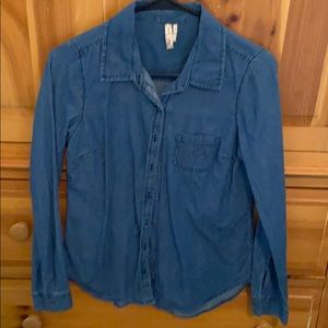 Denim button up